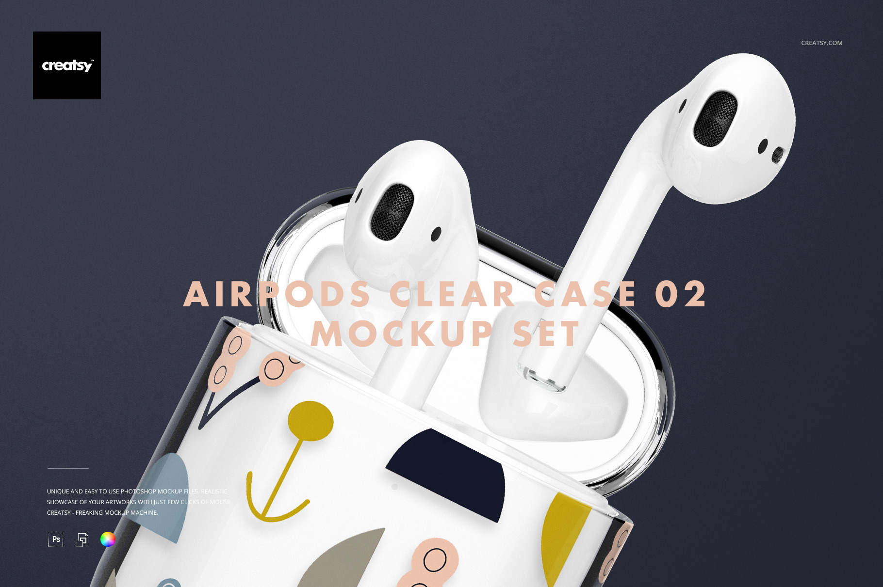 Download Airpods Clear Case Mockup Set 02 Creative Photoshop Templates Creative Market