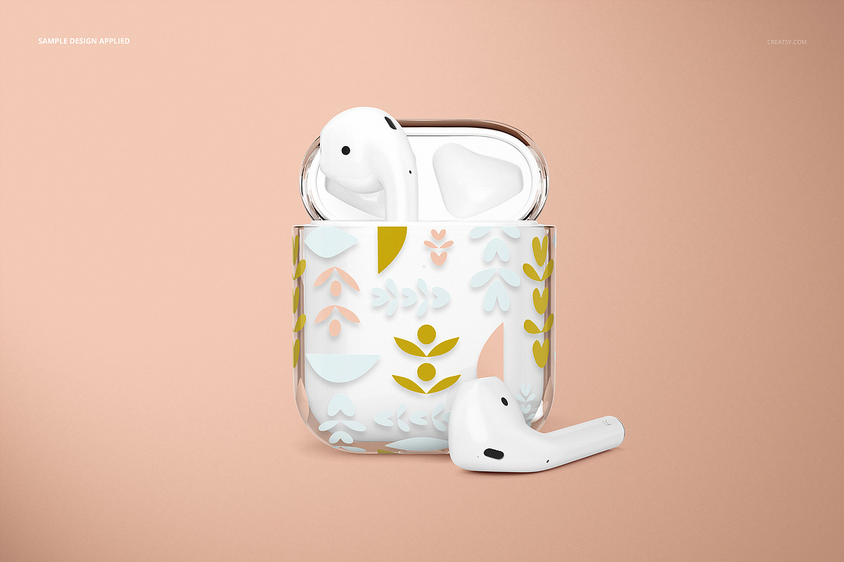 Download AirPods Clear Case Mockup Set 02 | Creative Photoshop Templates ~ Creative Market