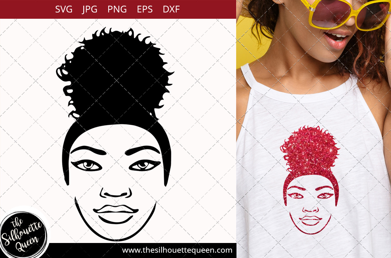 Download Black Woman Svg Afro Lady Svg Pre Designed Illustrator Graphics Creative Market