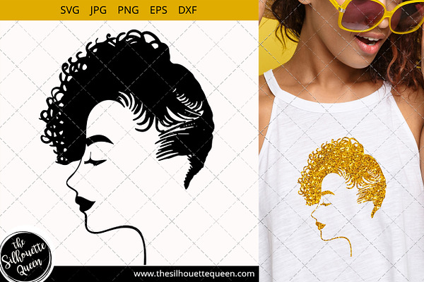 Download Black Woman Svg With Cornrow Braids Pre Designed Illustrator Graphics Creative Market