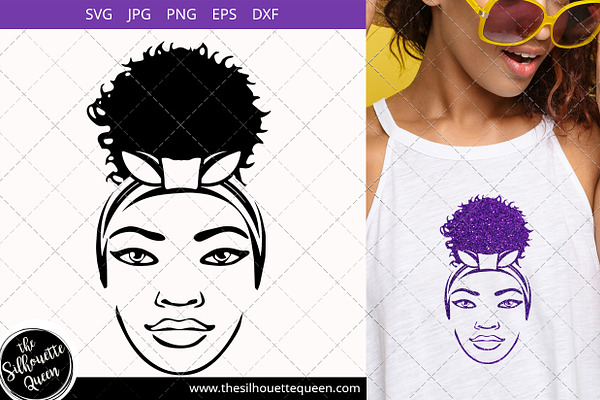 Download Black Woman Svg With A Puff Svg Pre Designed Illustrator Graphics Creative Market PSD Mockup Templates