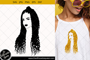 Download Black Woman Svg With Cornrow Braids Pre Designed Illustrator Graphics Creative Market