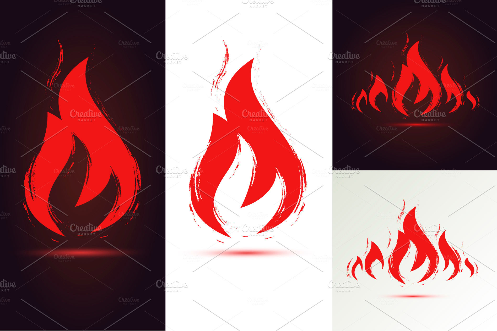 fire flame design elements PreDesigned Graphics Creative