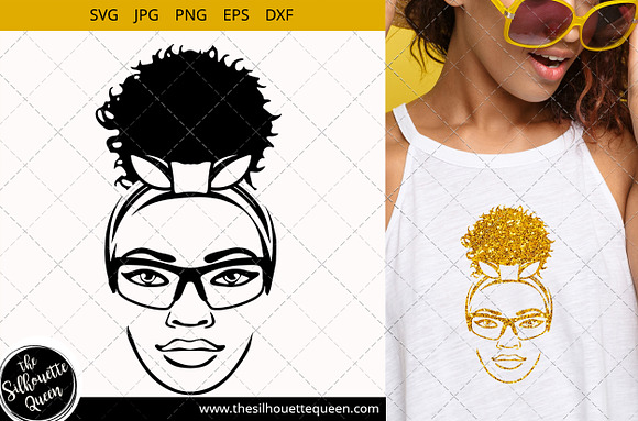 Free Free 75 Black Woman With Glasses Svg Free SVG PNG EPS DXF File