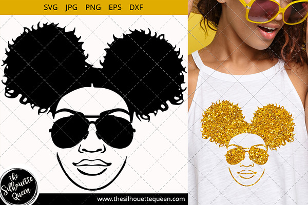 Download Black Woman Svg Afro Lady Svg Pre Designed Illustrator Graphics Creative Market