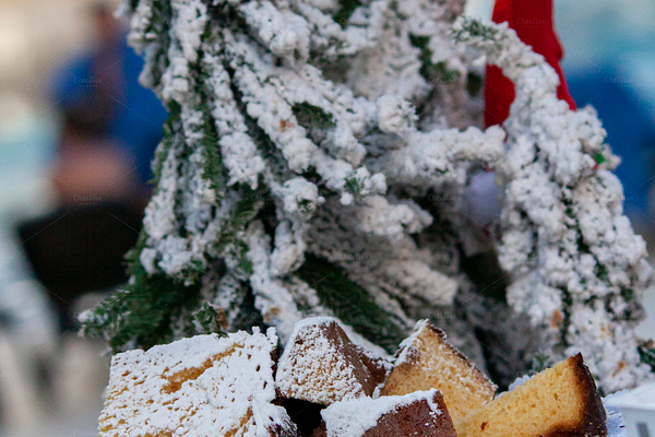 Christmas Pandoro Cake High Quality Stock Photos Creative Market