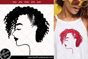 Download Black Woman Svg With Cornrow Braids Pre Designed Illustrator Graphics Creative Market