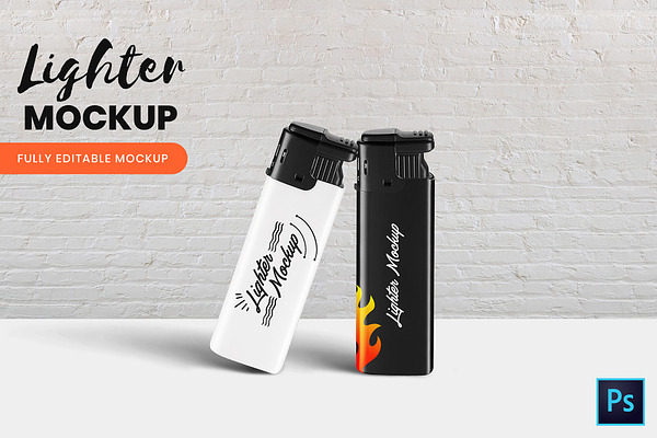 Download Lighter Mockup Creative Photoshop Templates Creative Market