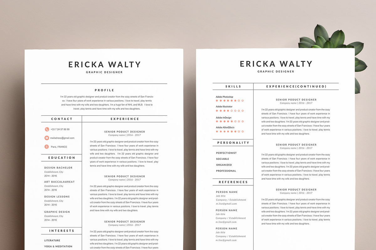 Modern Resume Template 