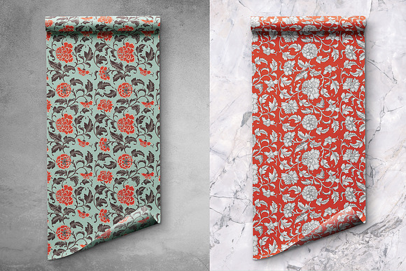 Top View Wrapping Paper Roll Mockup 