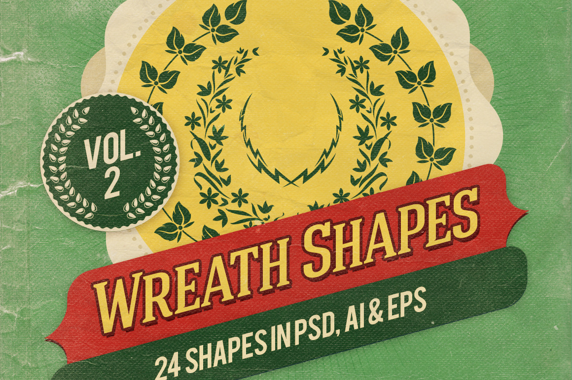 Wreath Shapes Vol.2 | Graphic Objects ~ Creative Market