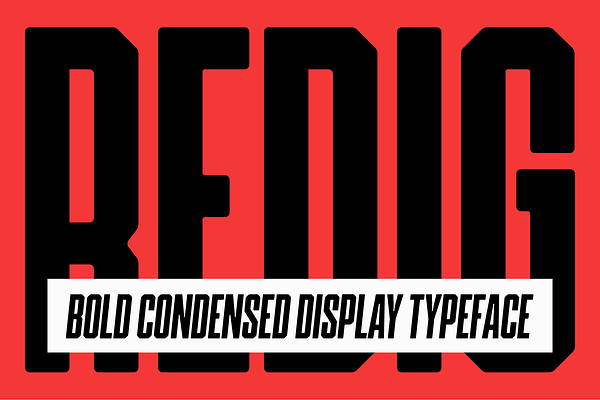 Download Redig Bold Condensed Display Font Stunning Display Fonts Creative Market 3D SVG Files Ideas | SVG, Paper Crafts, SVG File