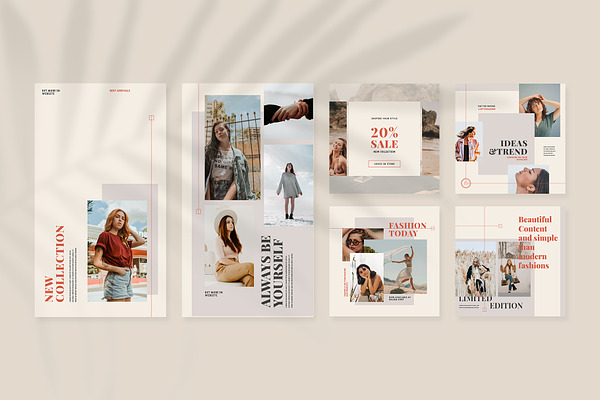 Fashion Instagram Templates | Creative Photoshop Templates ~ Creative ...