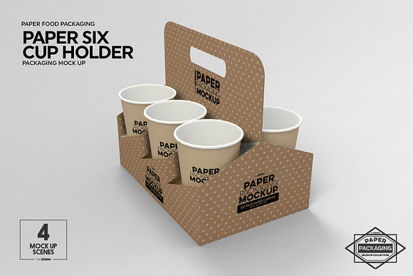 Coffee Cup Holder Mockup Set Graphic by xvector · Creative Fabrica