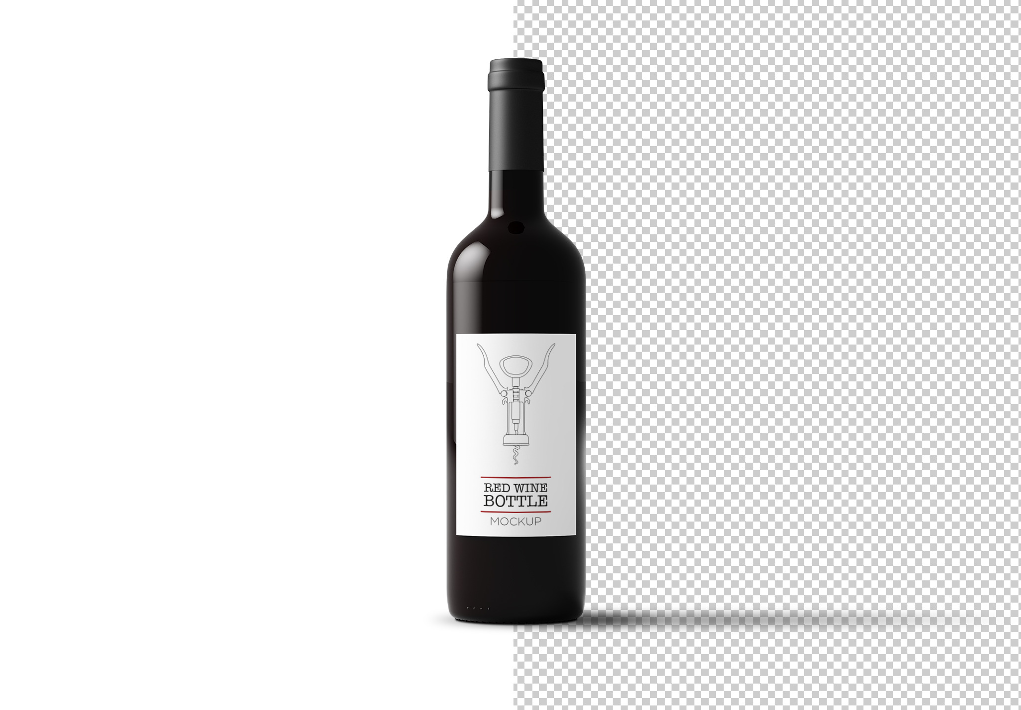 Wine Bottle Mockup | Photoshop Templates ~ Creative Market