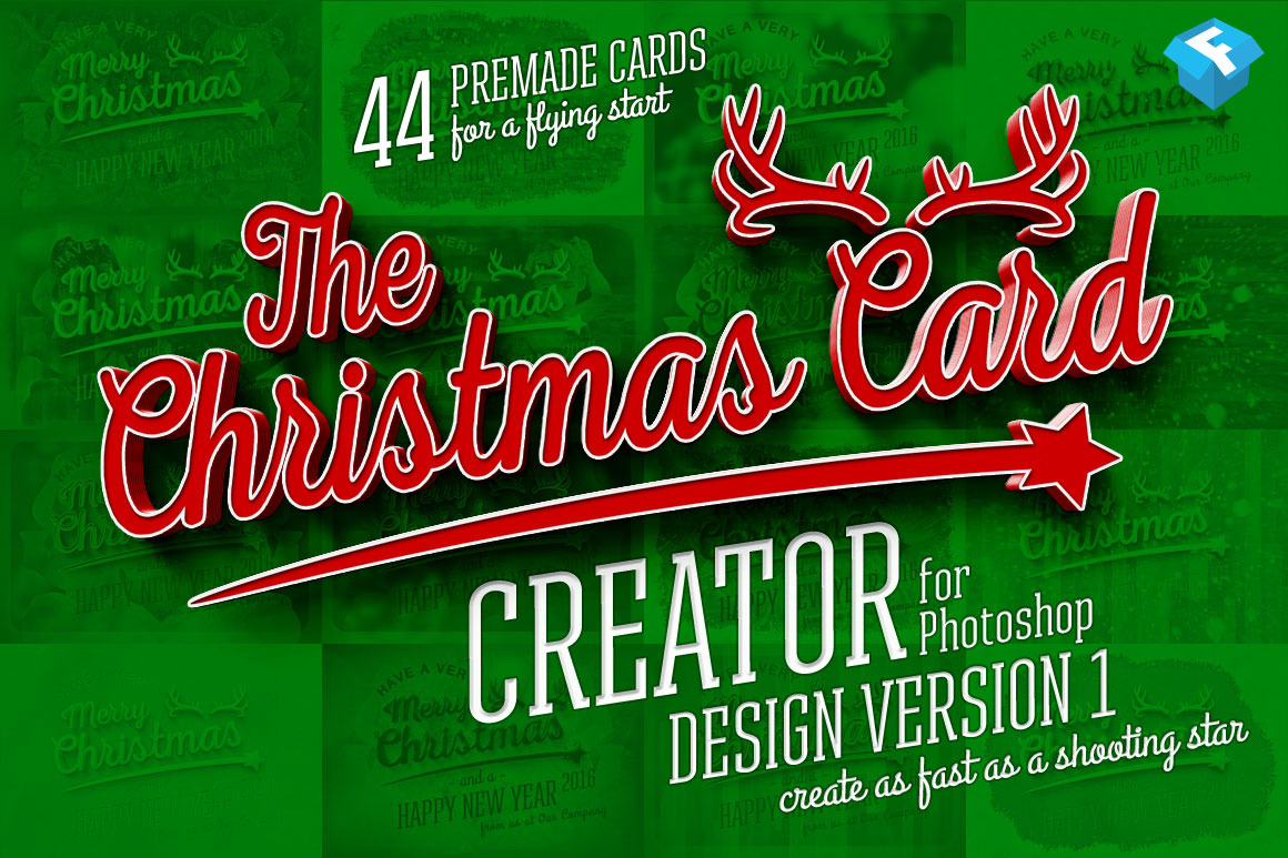 Christmas Card Creator Layer Styles Creative Market