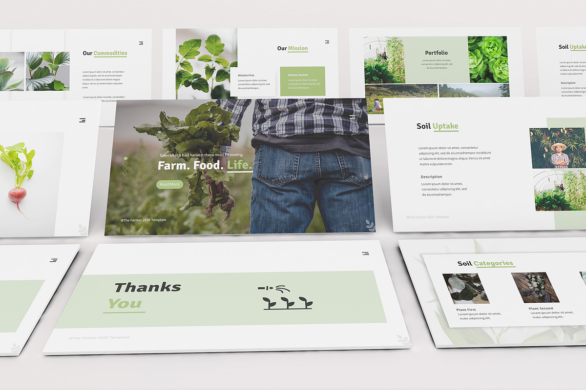 The Farmer Powerpoint Template Creative PowerPoint Templates