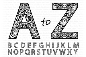 Download Floral Alphabet Svg Floral Letters Pre Designed Photoshop Graphics Creative Market