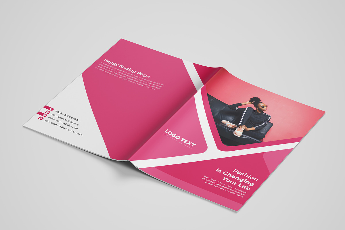 Fashion Brochure Template | Creative Illustrator Templates ~ Creative ...