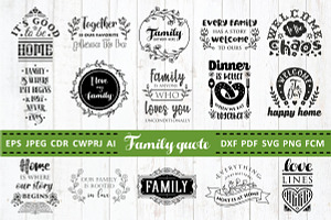 Download Love Family Quotes Svg Bundle Pre Designed Photoshop Graphics Creative Market