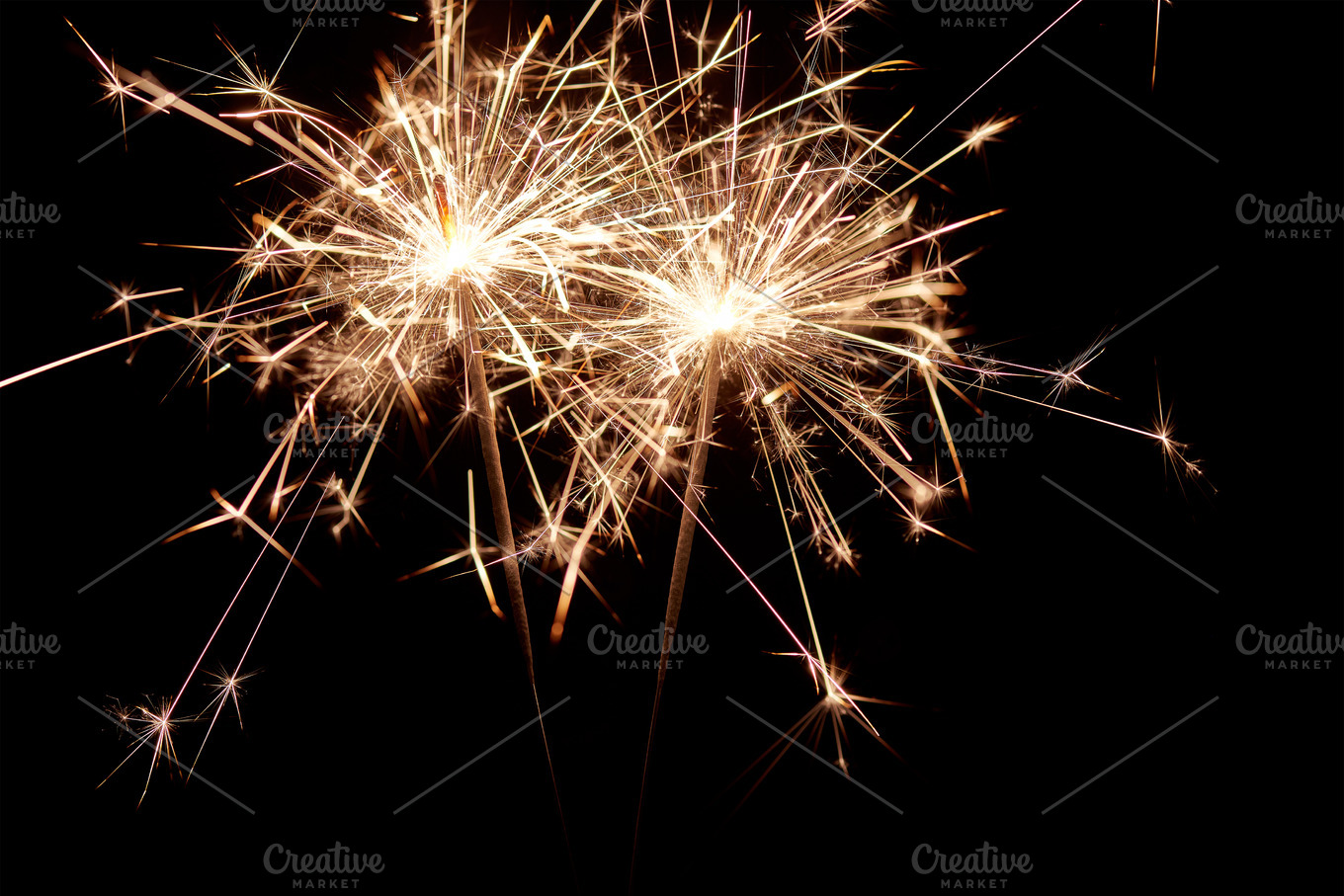 Sparklers. Christmas New Year Lights | Background Stock Photos