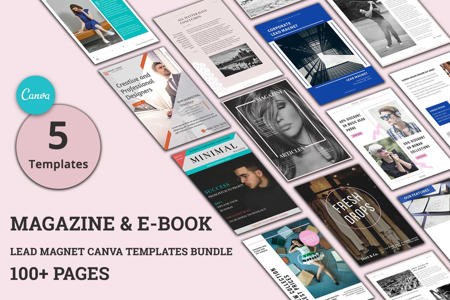 5-magazine-ebook-canva-bundle-creative-canva-templates-creative