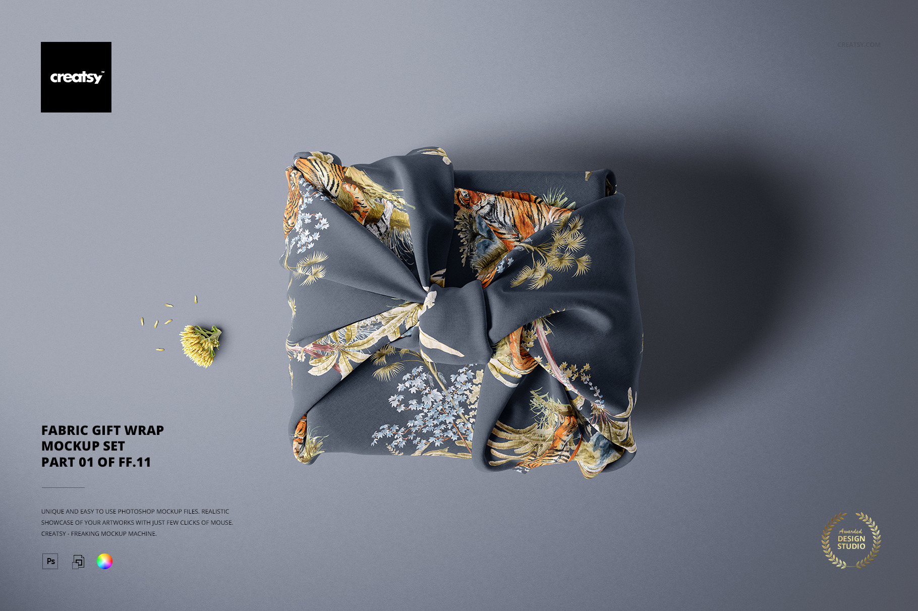 Fabric Gift Wrap Mockup Set 01/FFv11 | Packaging Mockups ~ Creative Market