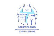 Abdominoplasty concept icon  Outline Icons ~ Creative Market