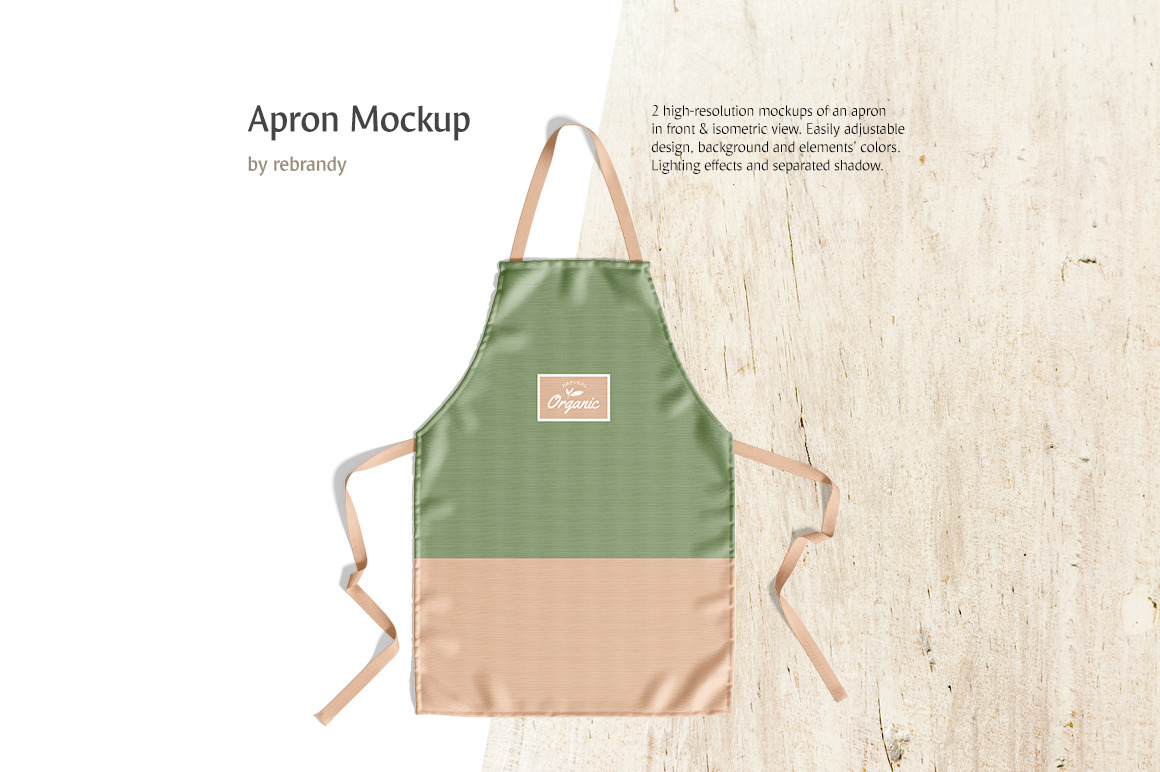 Download Apron Mockup Creative Photoshop Templates Creative Market