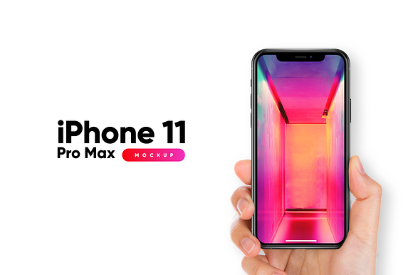 Iphone 11 Pro Max Mockup With Hand Creative Mobile Web Mockups Creative Market