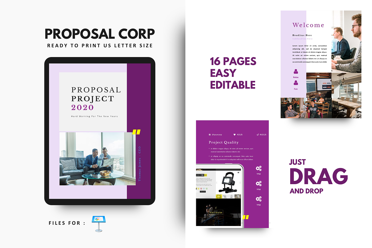 UPDATE! v2.4 eBook Template Keynote | Creative Canva Templates