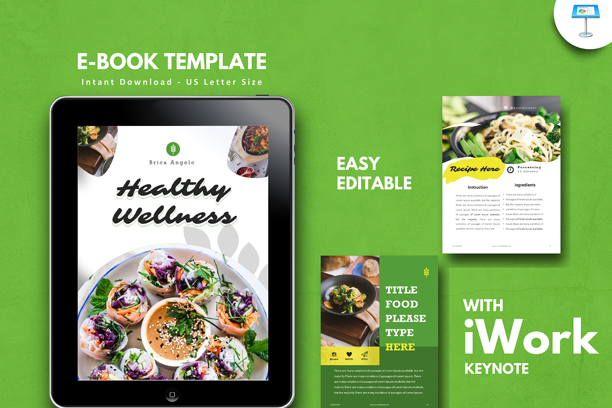 UPDATE! v2.4 eBook Template Keynote | Creative Canva Templates