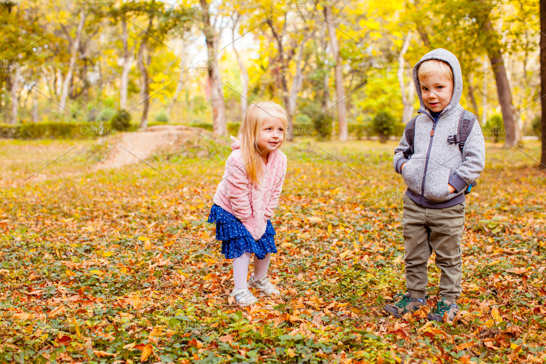 Cute Little Twins Boy And Girl High Quality Nature Stock Photos Creative Market