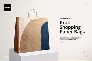 Paper Bags Mockup Set Creative Photoshop Templates Creative Market