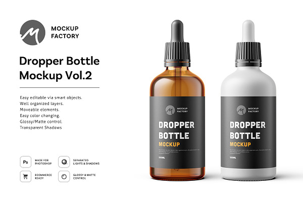 Download Kombucha Bottle Mockup Creative Photoshop Templates Creative Market