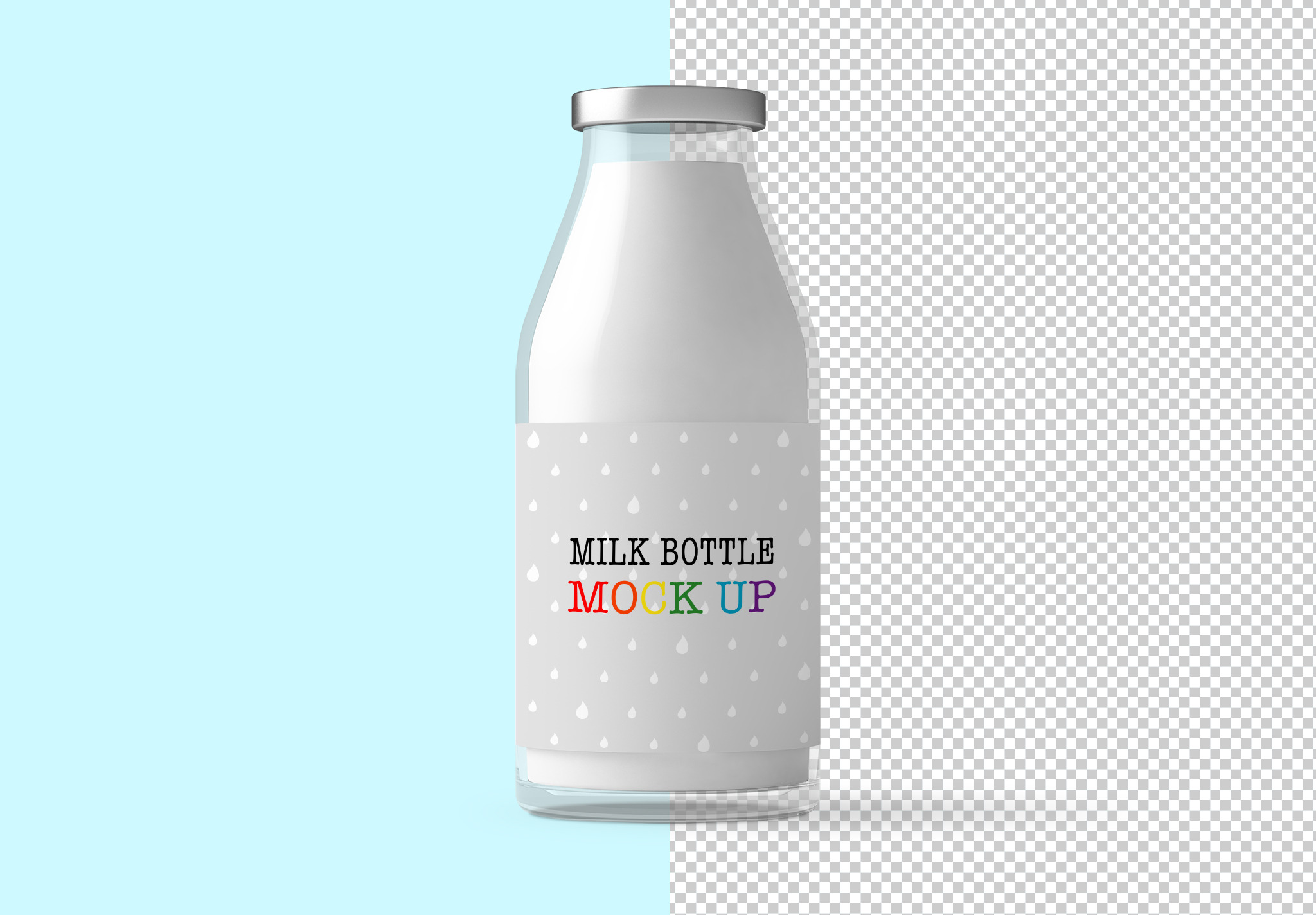 Download Milk Bottle Mockup Creative Photoshop Templates Creative Market