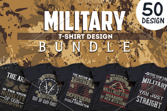 Download Military Tshirt Design Bundle Pre Designed Vector Graphics Creative Market