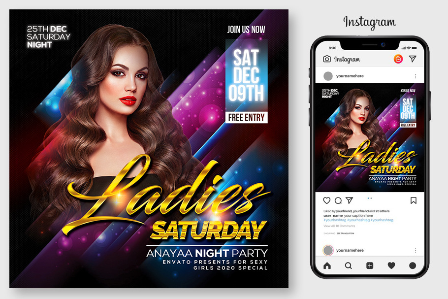 3 Sexy Party Flyers Bundle | Flyer Templates ~ Creative Market