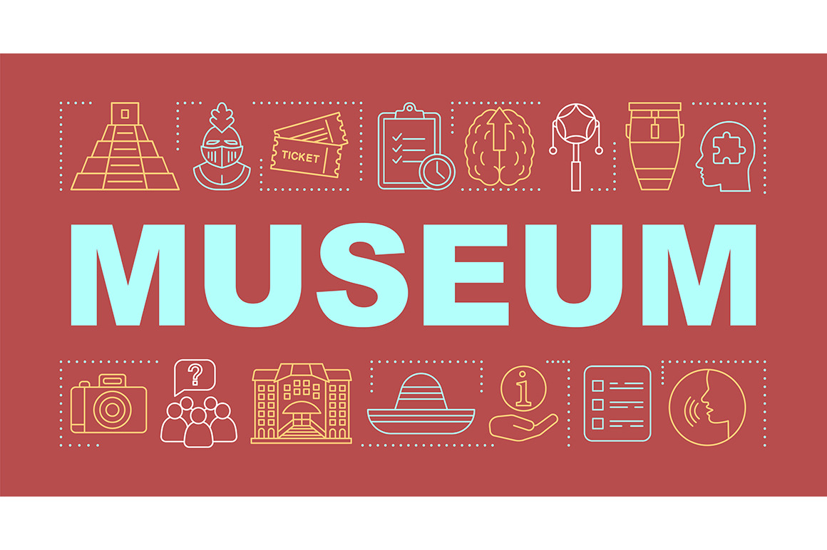 museum-word-concepts-banner-pre-designed-photoshop-graphics