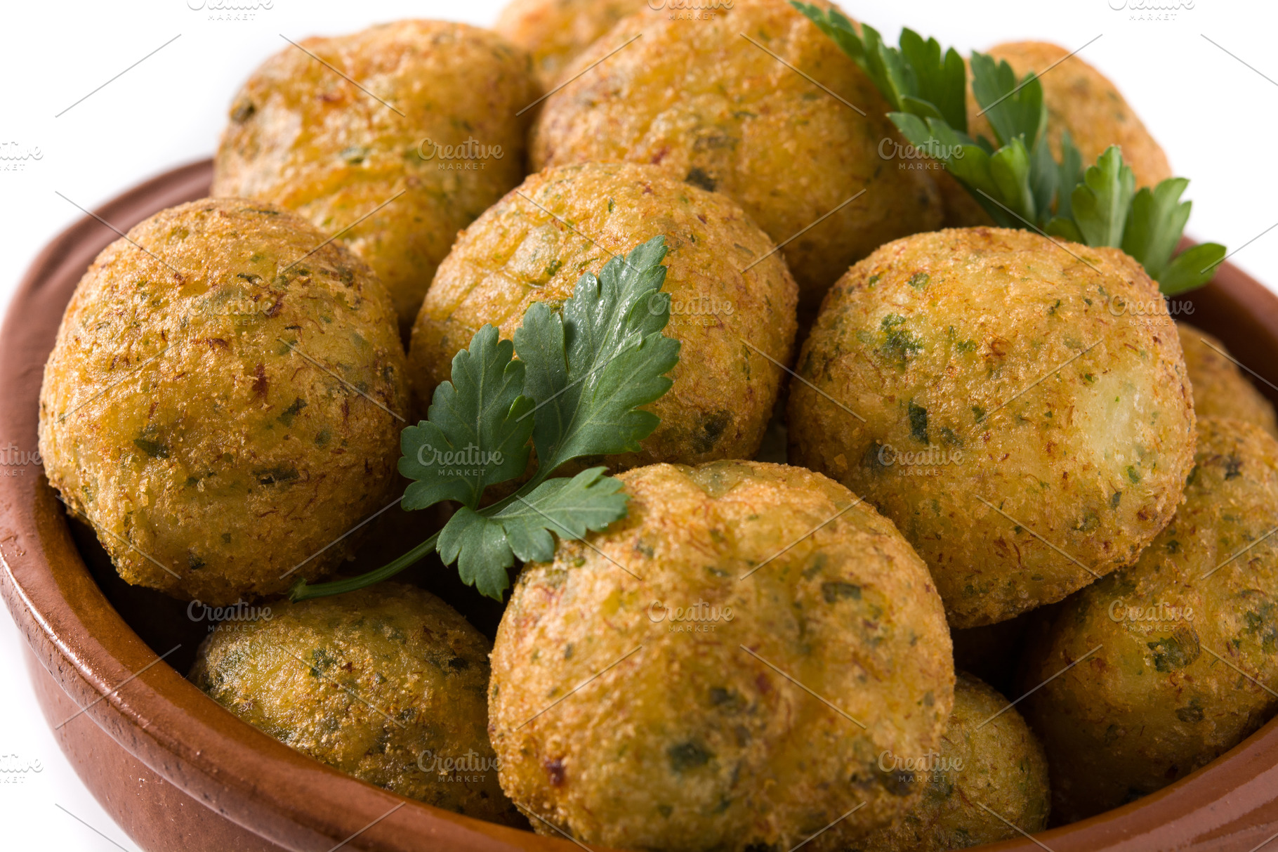 Cod Fritters Containing Accras De Morue Balls And Bunuelos De Bacalao High Quality Food Images Creative Market