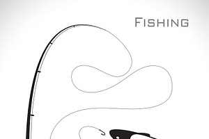 Download Fishing Rod Svg Pre Designed Illustrator Graphics Creative Market