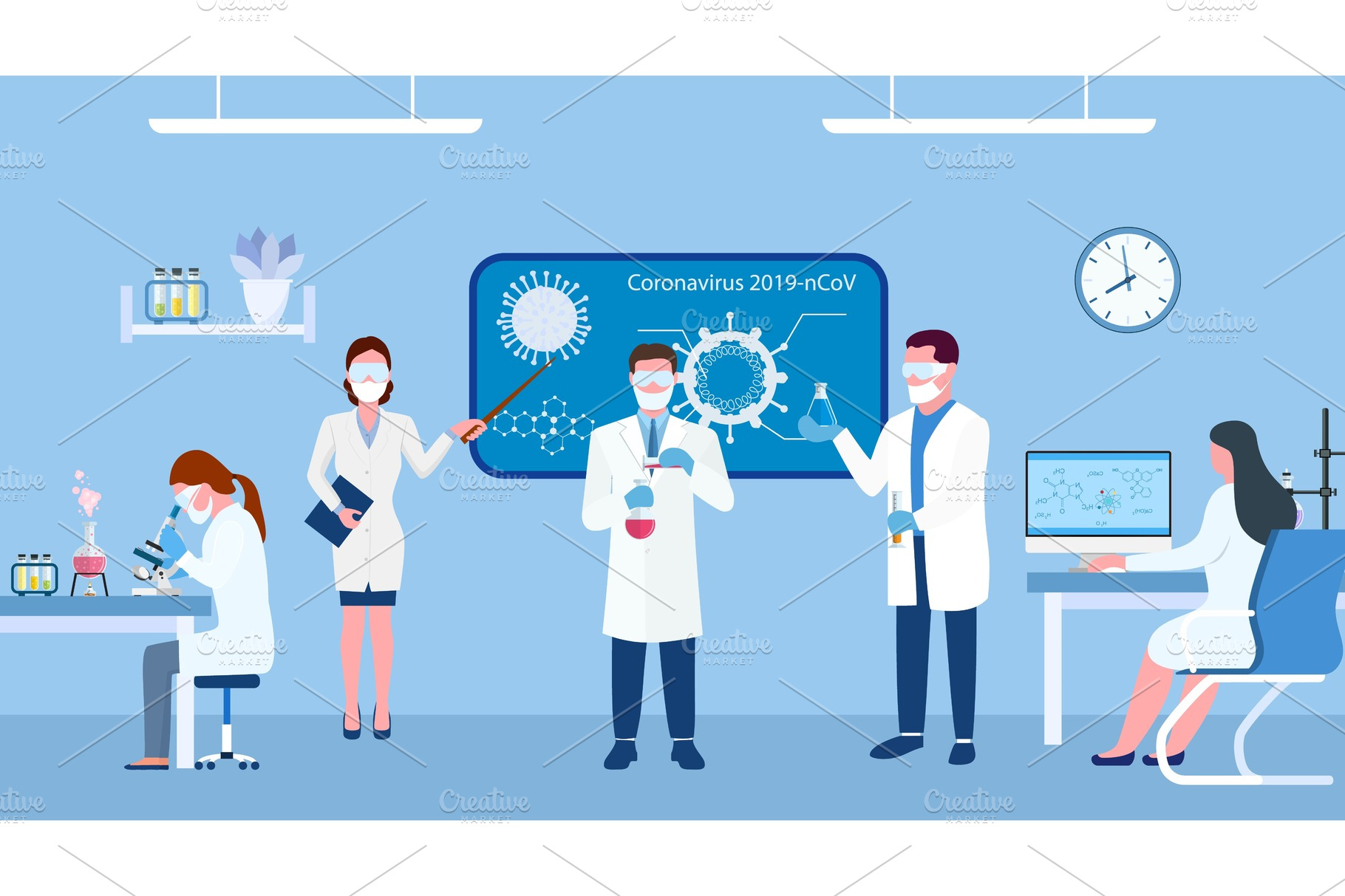 Chemical laboratory science and | Education Illustrations ~ Creative Market