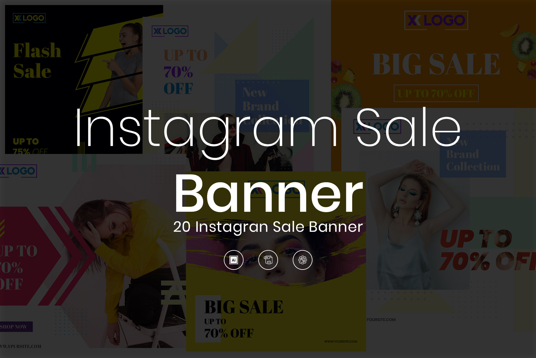 Instagram Sale Banner | Social Media Templates ~ Creative Market