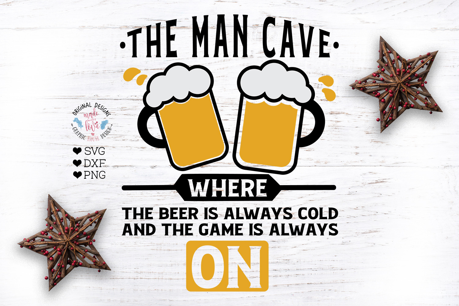 Download The Man Cave Cut File Pre Designed Photoshop Graphics Creative Market