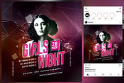 Girls Night Flyer | Flyer Templates ~ Creative Market