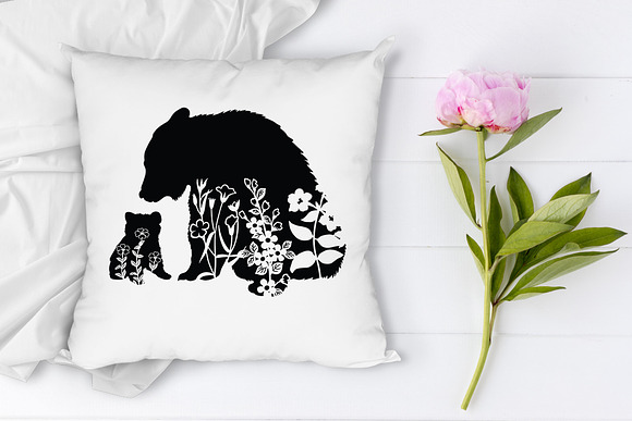 Download Floral Bear Svg Mama Bear Svg Pre Designed Photoshop Graphics Creative Market