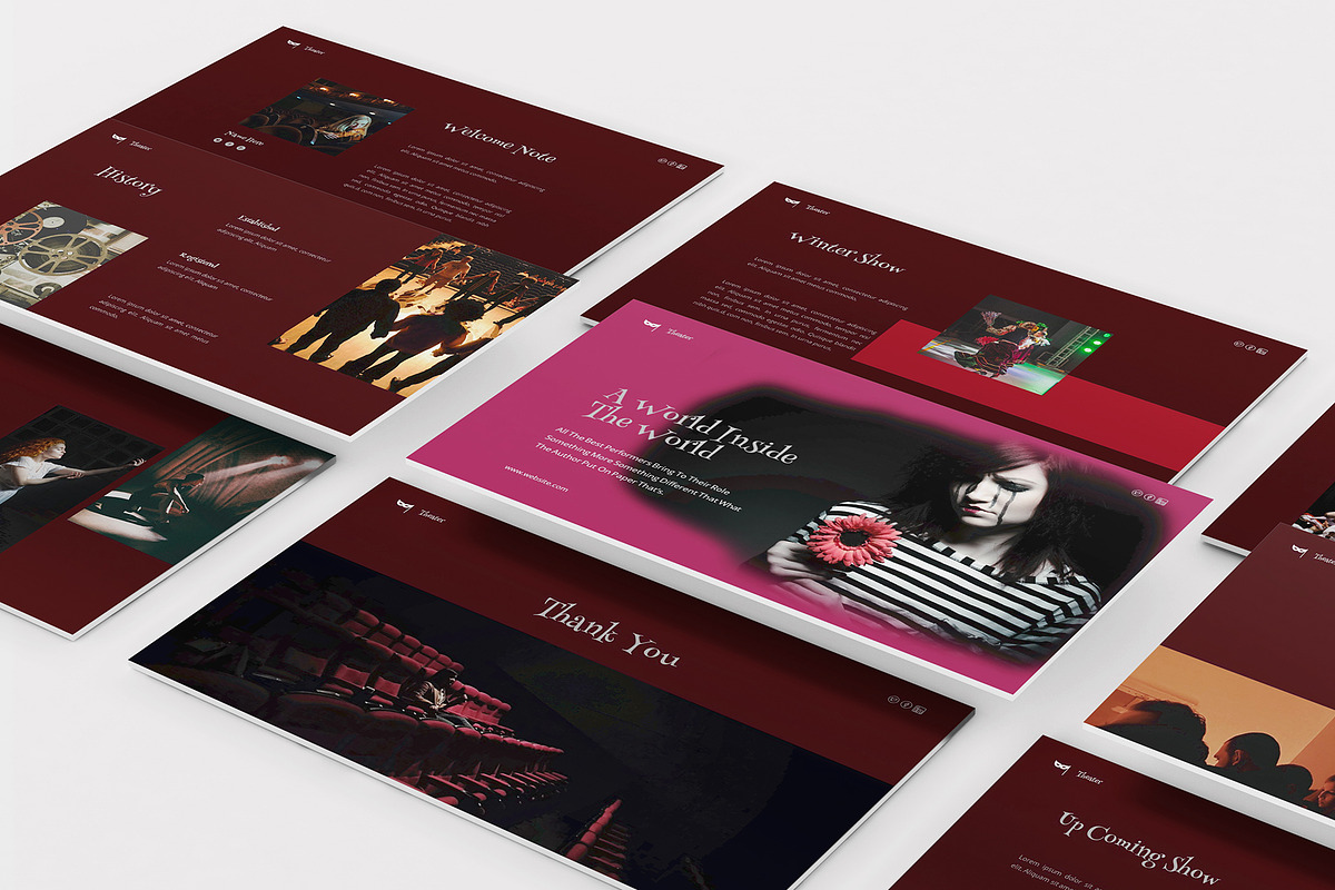 Theater Google Slides Template Creative Google Slides Templates