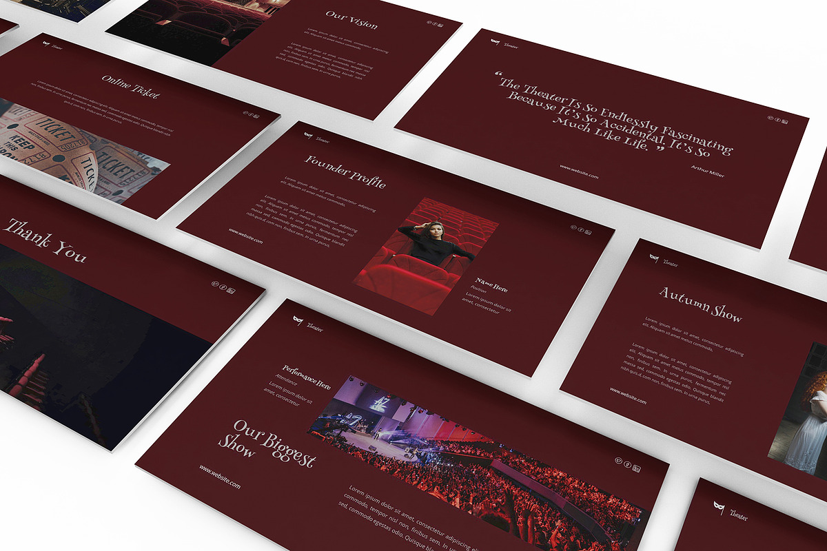 Theater Google Slides Template Creative Google Slides Templates