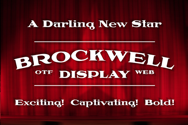 Download Brockwell Display Otf Woff Fonts Stunning Display Fonts Creative Market PSD Mockup Templates