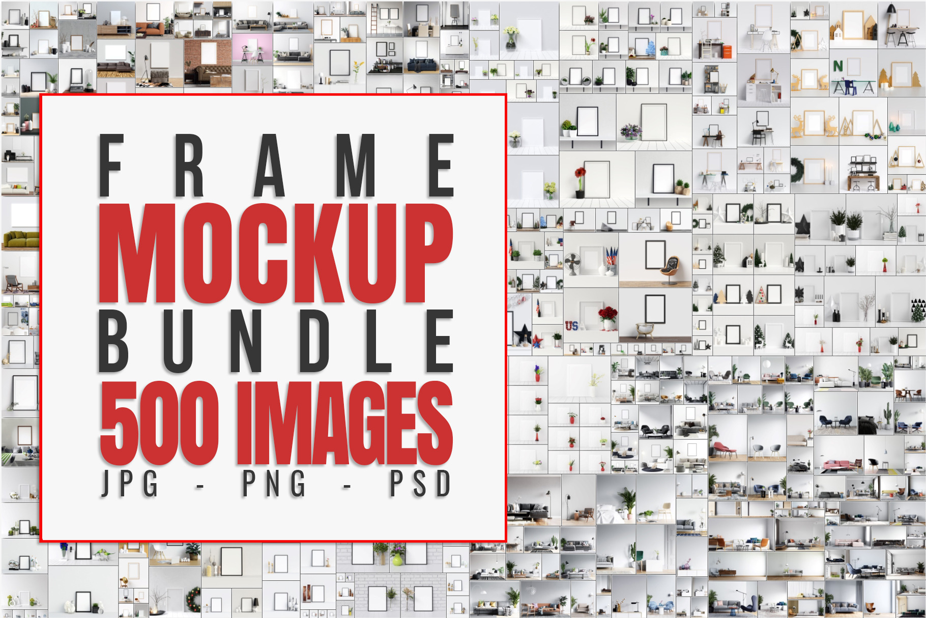 Download 500 Frame Mockup Bundle Creative Photoshop Templates Creative Market